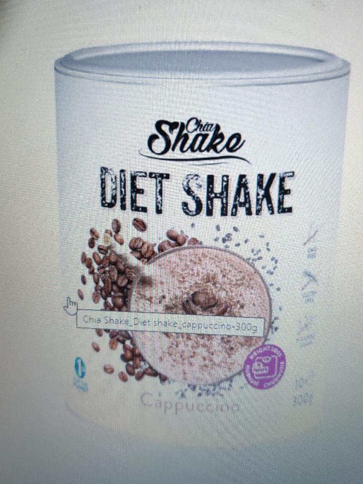 Fotografie - Chia Shake diet shake cappuccino