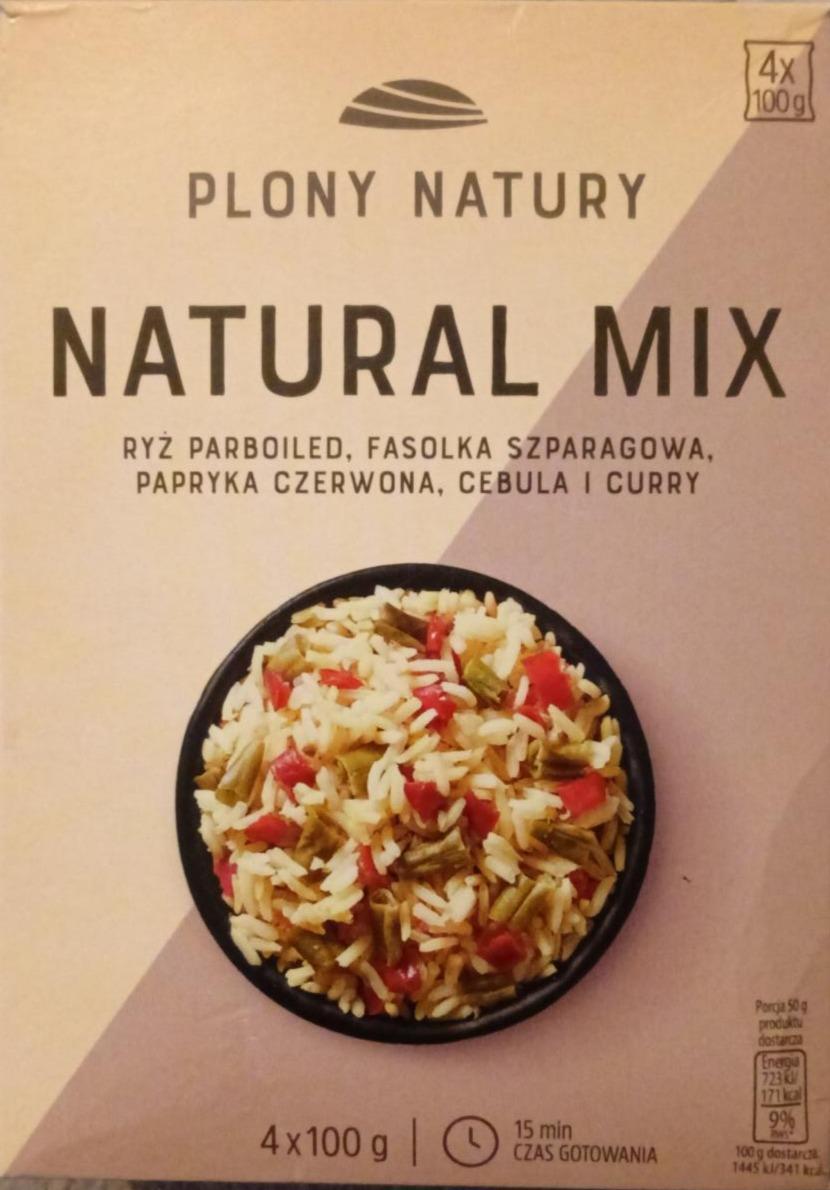 Fotografie - Natural mix ryż parboiled fasolka szparagowa papryka czerwona cebula i curry Plony Natury