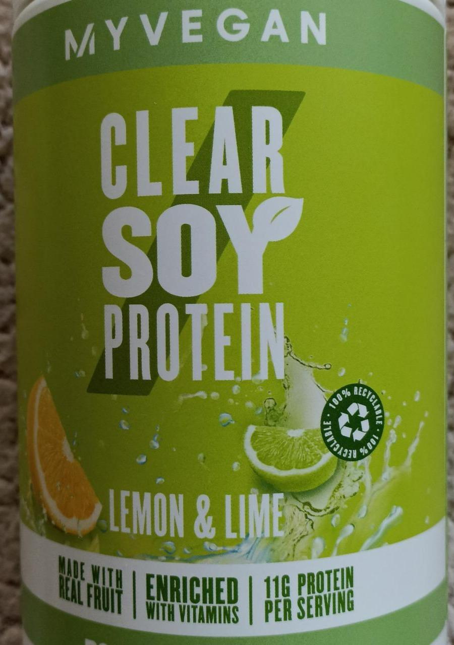 Fotografie - Clear soy protein Lemon & Lime MyVegan
