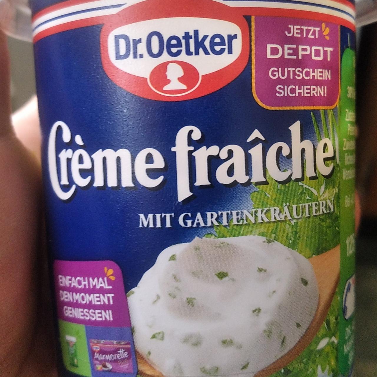Fotografie - Crème fraîche mit Gartenkräutern Dr.Oetker