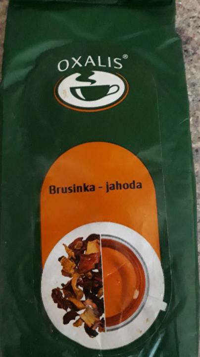 Fotografie - sypaný ovocný čaj Brusinka - jahoda Oxalis
