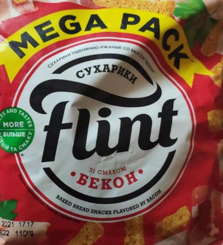 Fotografie - Сухарики пшенично-ржаные со вкусом бекона Flint