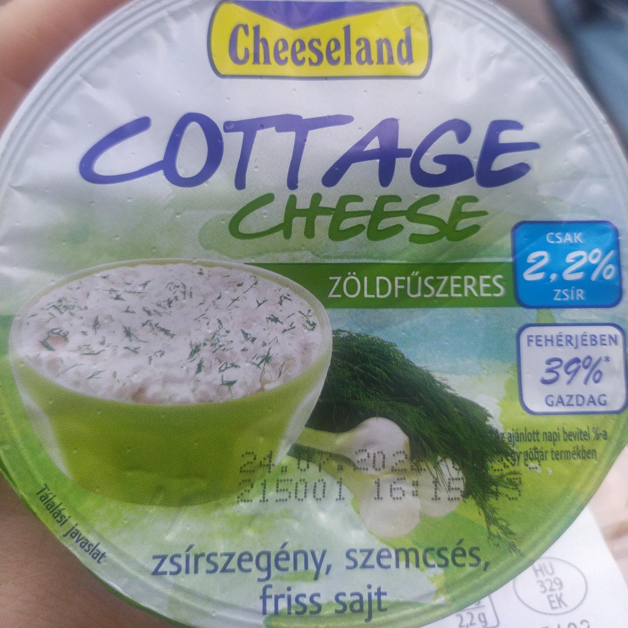 Fotografie - Cottage cheese zöldfűszeres Cheeseland