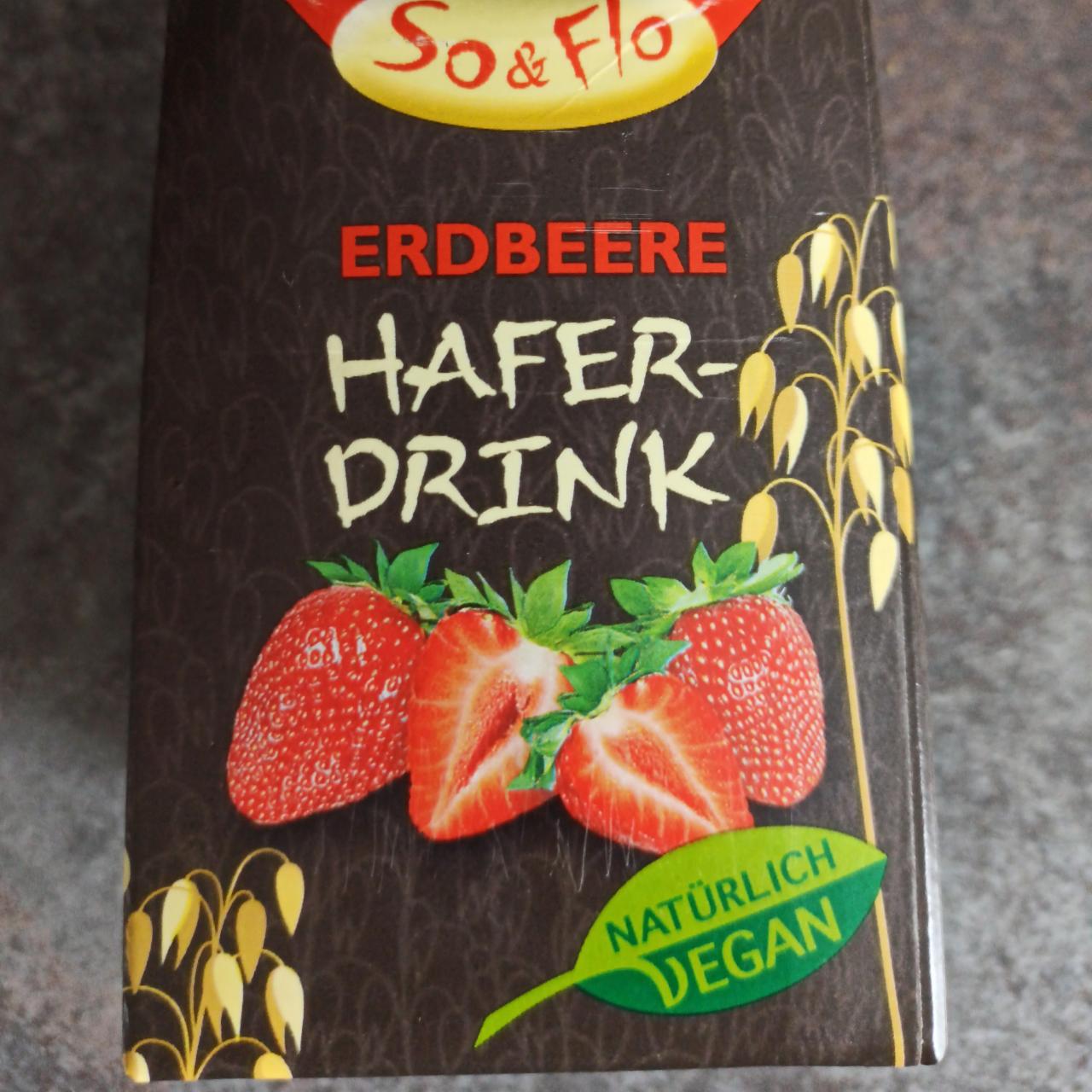 Fotografie - Erdbeere hafer-drink So&Flo