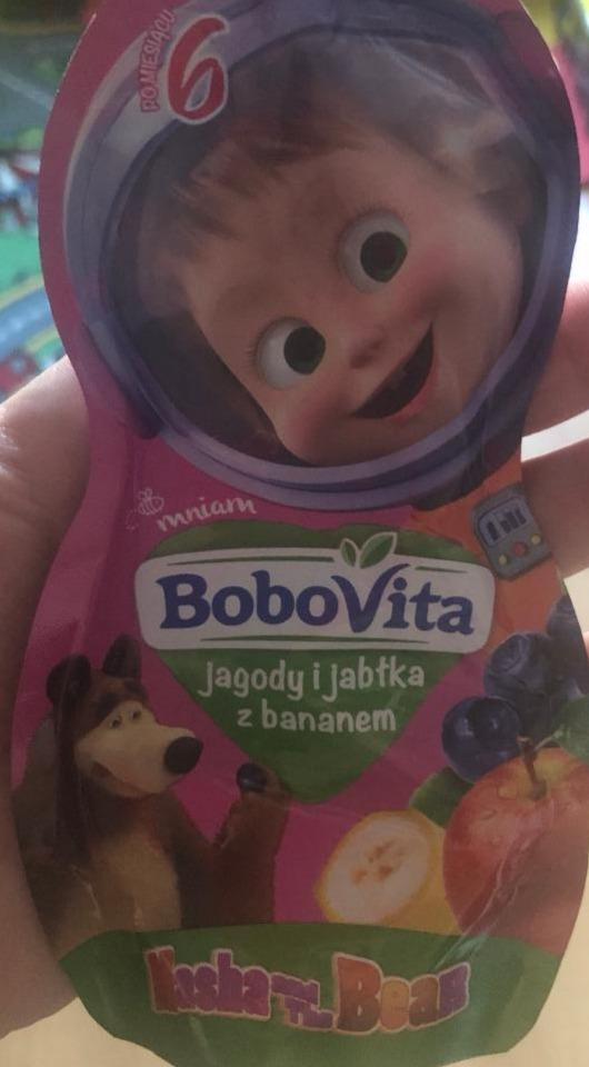 Fotografie - Jagody i jabłka z bananem BoboVita