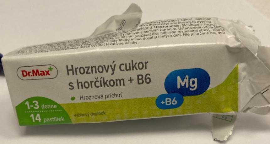 Fotografie - Hroznový cukor s horčíkom + B6 Dr. Max