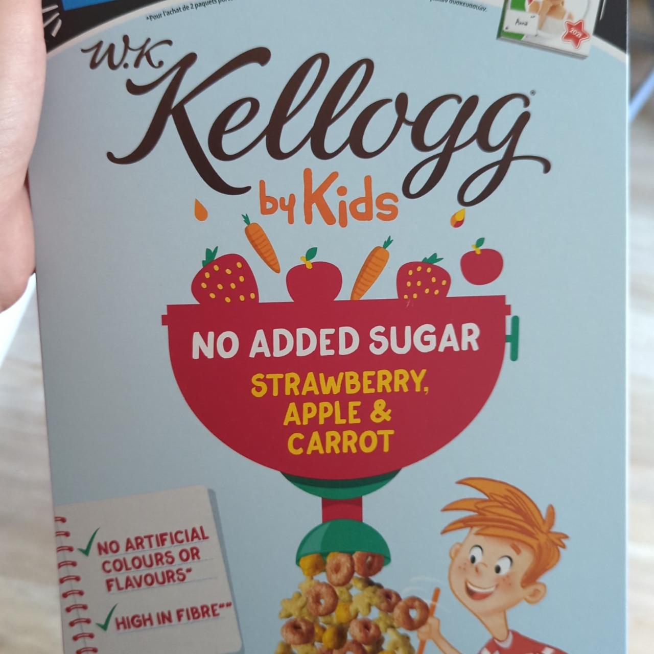 Fotografie - W.K Kellogg by Kids No Added Sugar Strawberry, Apple & Carrot Multigrain Shapes