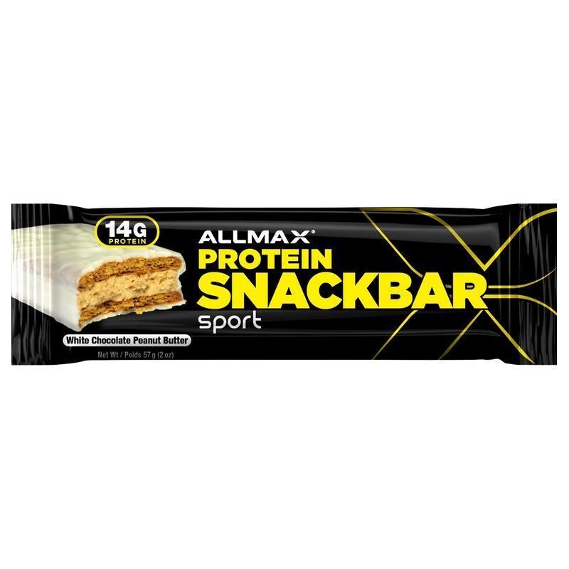 Fotografie - Allmax Protein Snackbar White chocolate peanut butter