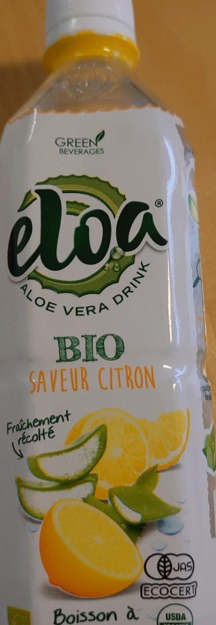 Fotografie - Eloa aloe vera drink saveur citron bio Green Beverages
