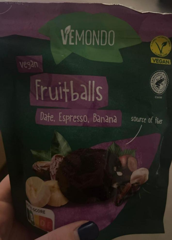 Fotografie - Vegan Fruitballs Date, Espresso, Banana Vemondo