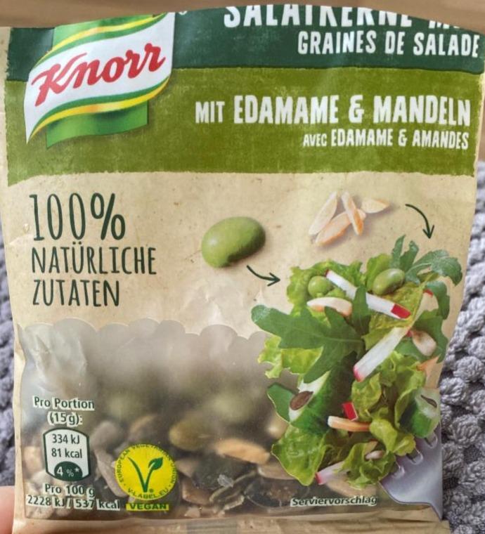 Fotografie - Salatkerne Mix mit Edamame & Mandeln Knorr
