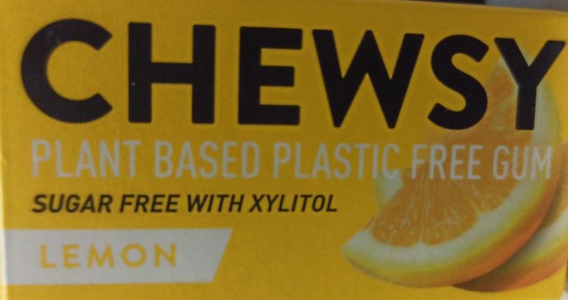 Fotografie - Plant based plastic froo gum lemon (žvýkačka s citrónovou příchutí) Chewsy