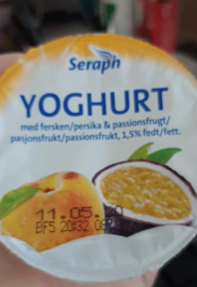 Fotografie - yoghurt med fersken persika & passionsfrugt - Seraph