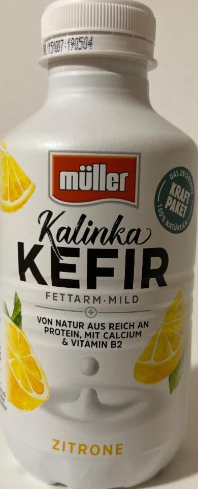 Fotografie - Kalinka Kefir mild Zitrone Müller