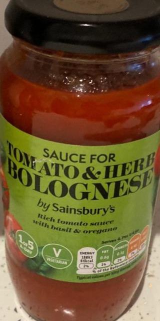 Fotografie - Tomato & herb bolognese by Sainsbury’s