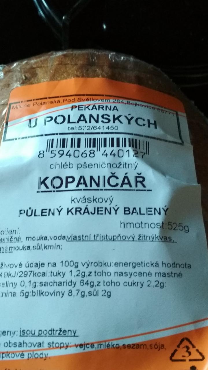 Fotografie - Chléb Kopaničář Pekárna u Polanských