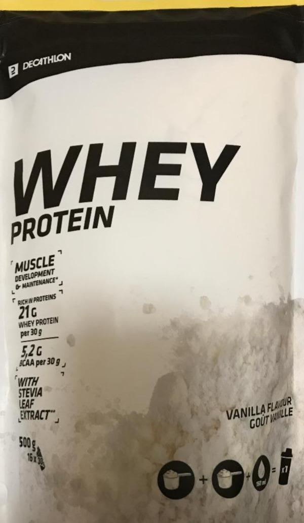 Fotografie - Whey protein vanilla flavour Decathlon