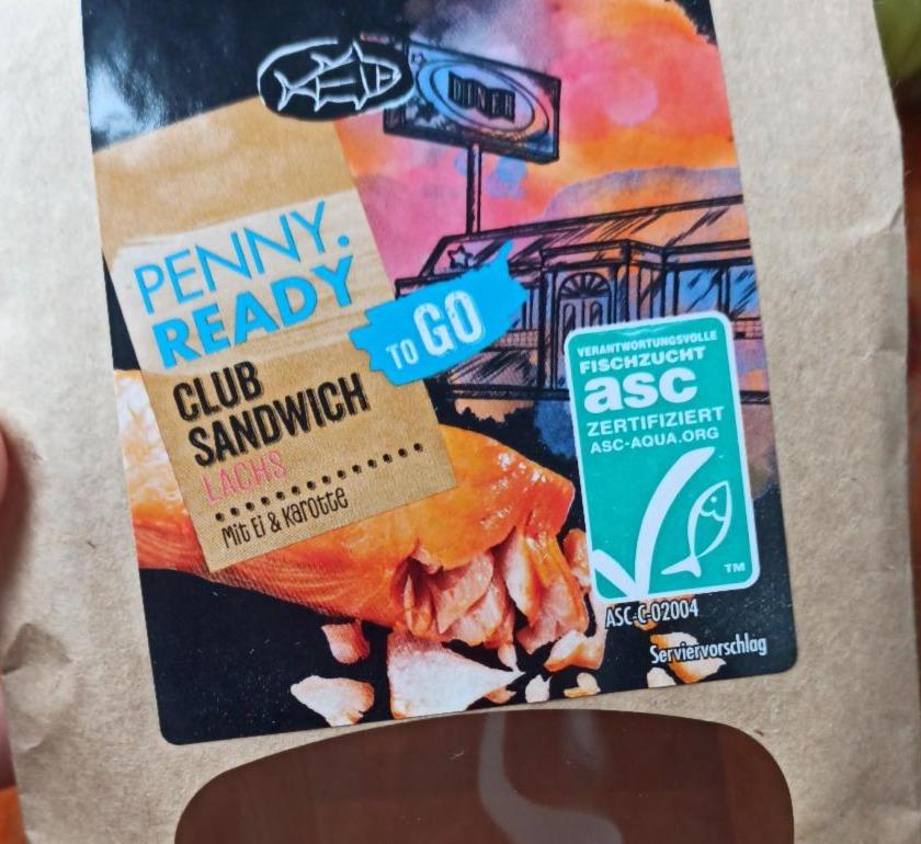 Fotografie - Club Sandwich Lachs Penny ready