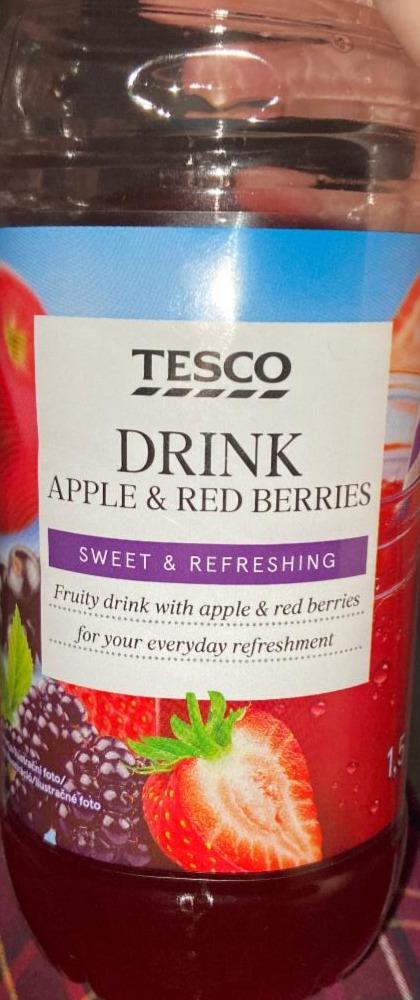 Fotografie - Drink apple & red berries sweet & refreshing Tesco