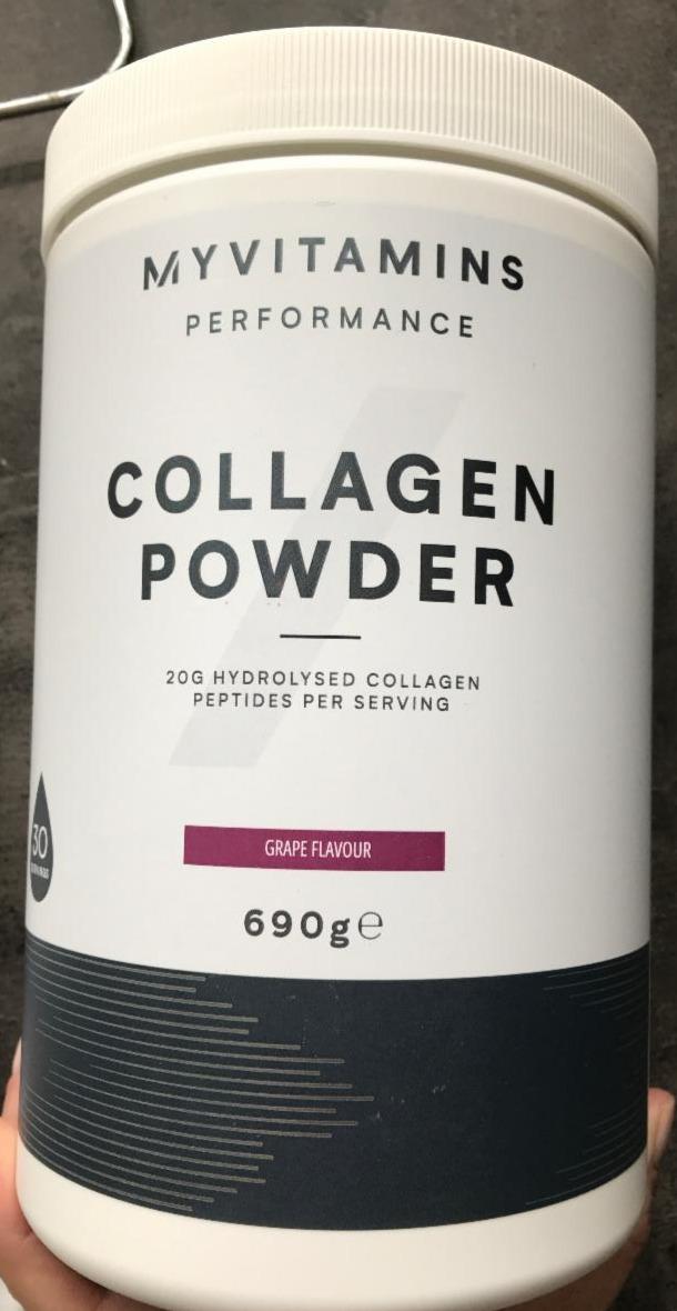Fotografie - Collagen powder grape Myprotein
