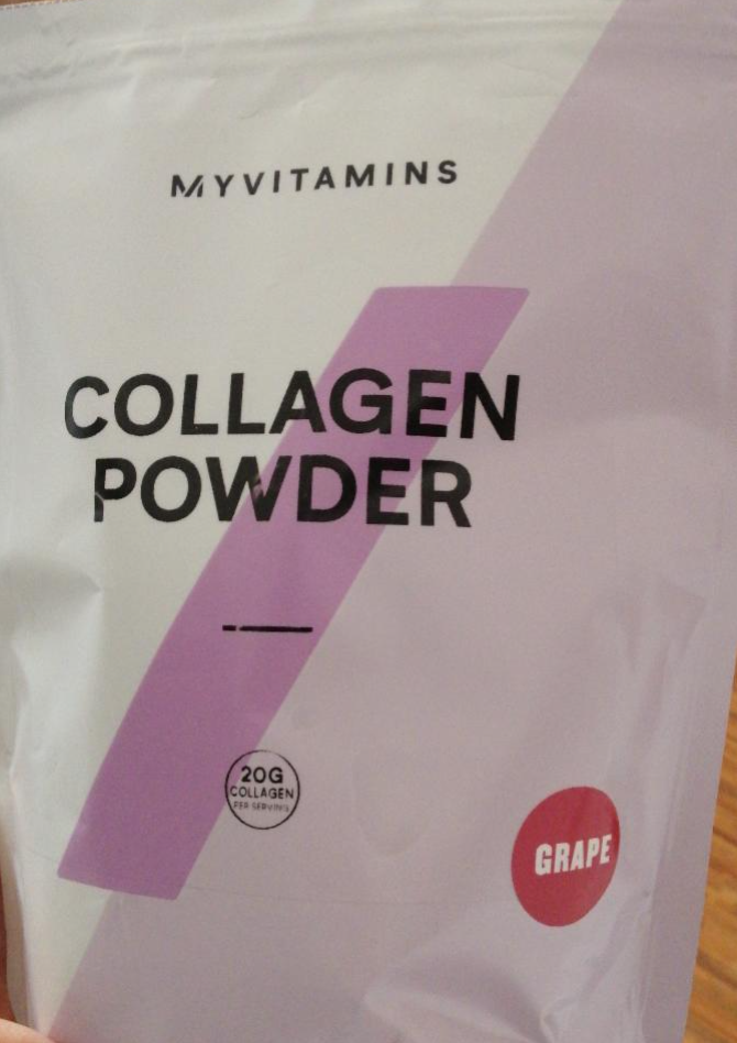 Fotografie - Collagen powder grape Myprotein