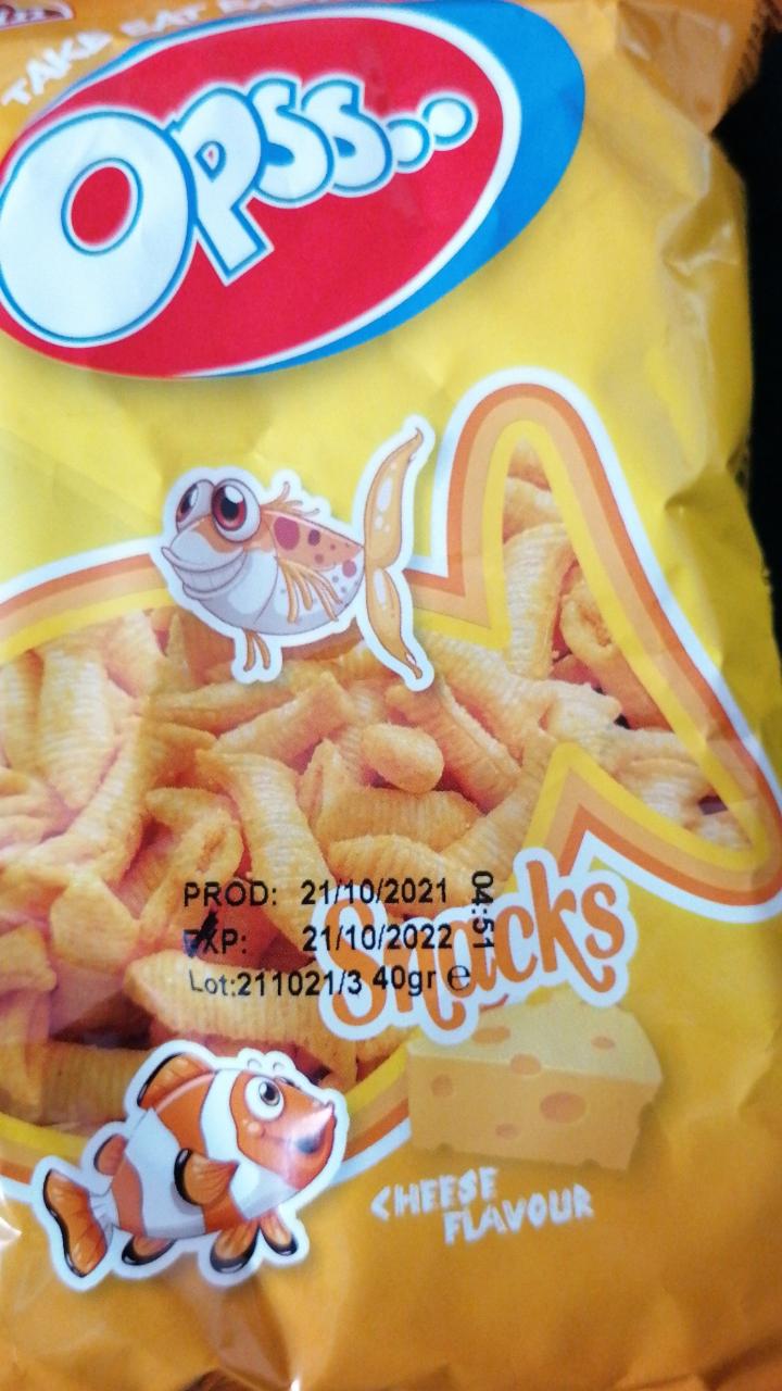 Fotografie - Opss Snacks cheese flavour