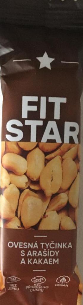 Fotografie - Fit Star Ovesná tyčinka s arašídy a kakaem 