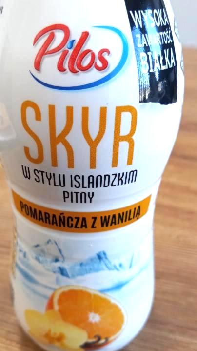 Fotografie - Skyr w stylu islandzkim pitny pomarańcza z wanilią (pomeranč a vanilka) Pilos