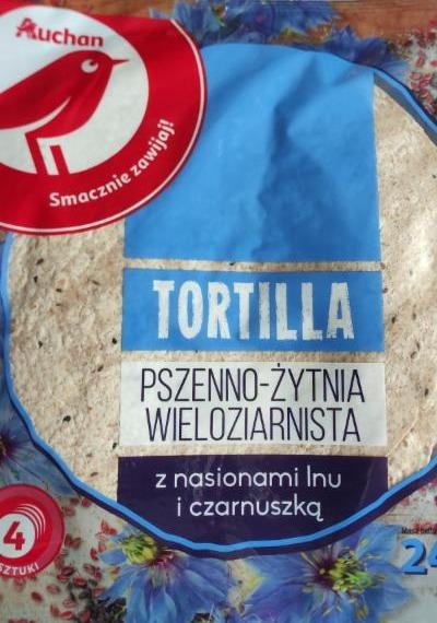 Fotografie - Tortilla pszenno-żytnia wieloziarnista (placky pšenično žitné) Auchan