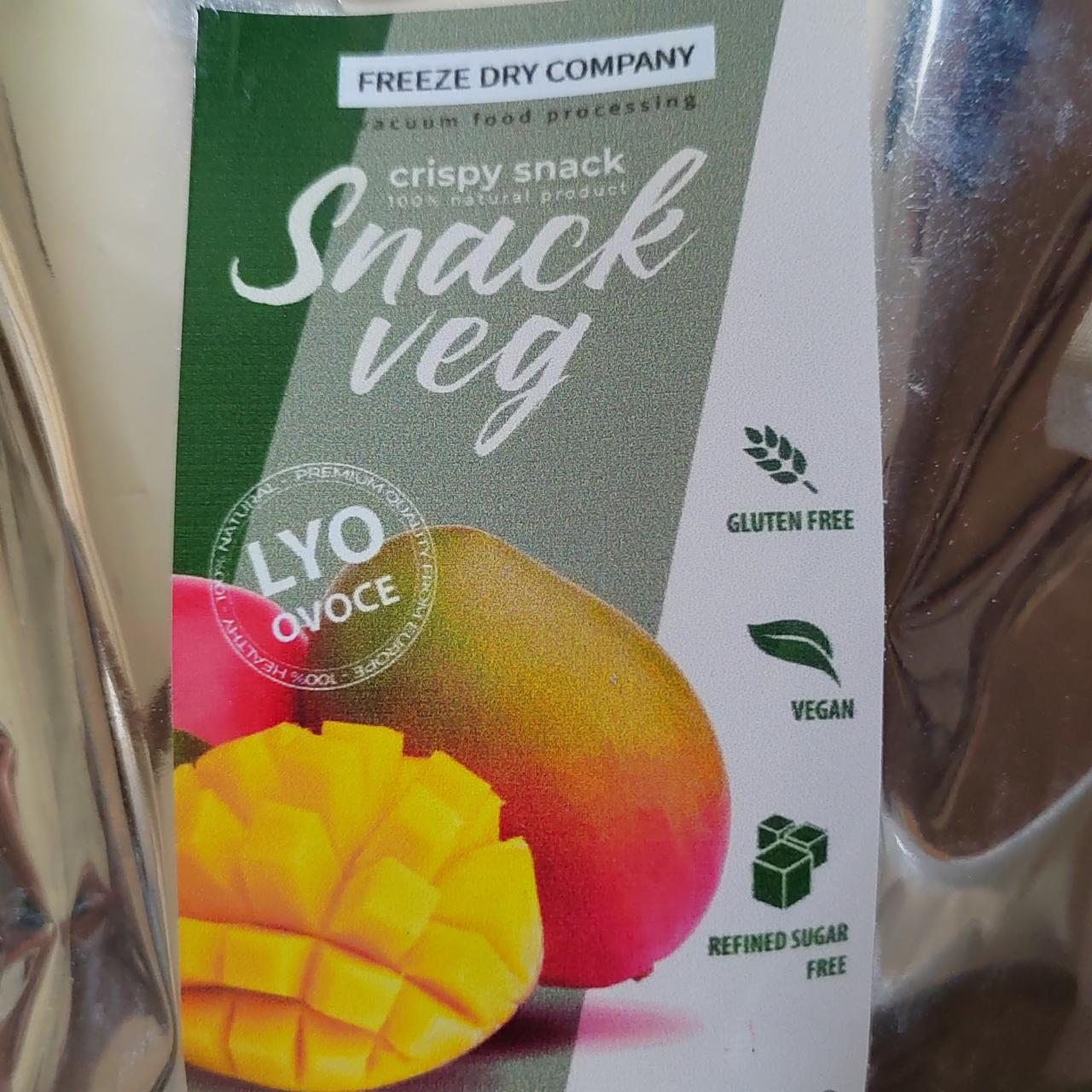 Fotografie - Snack Veg Mango Freeze dry company