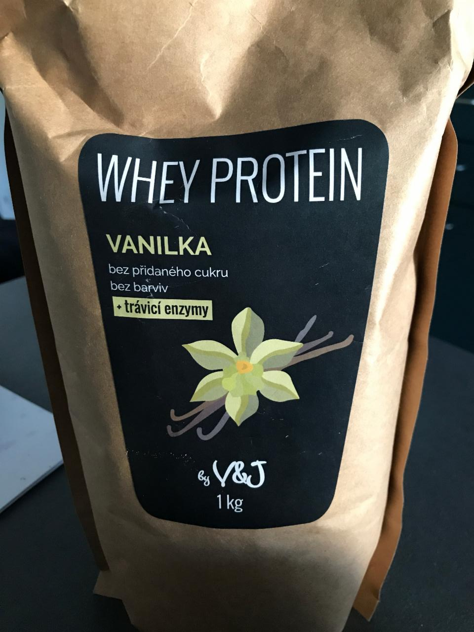 Fotografie - whey protein vanilka V&J