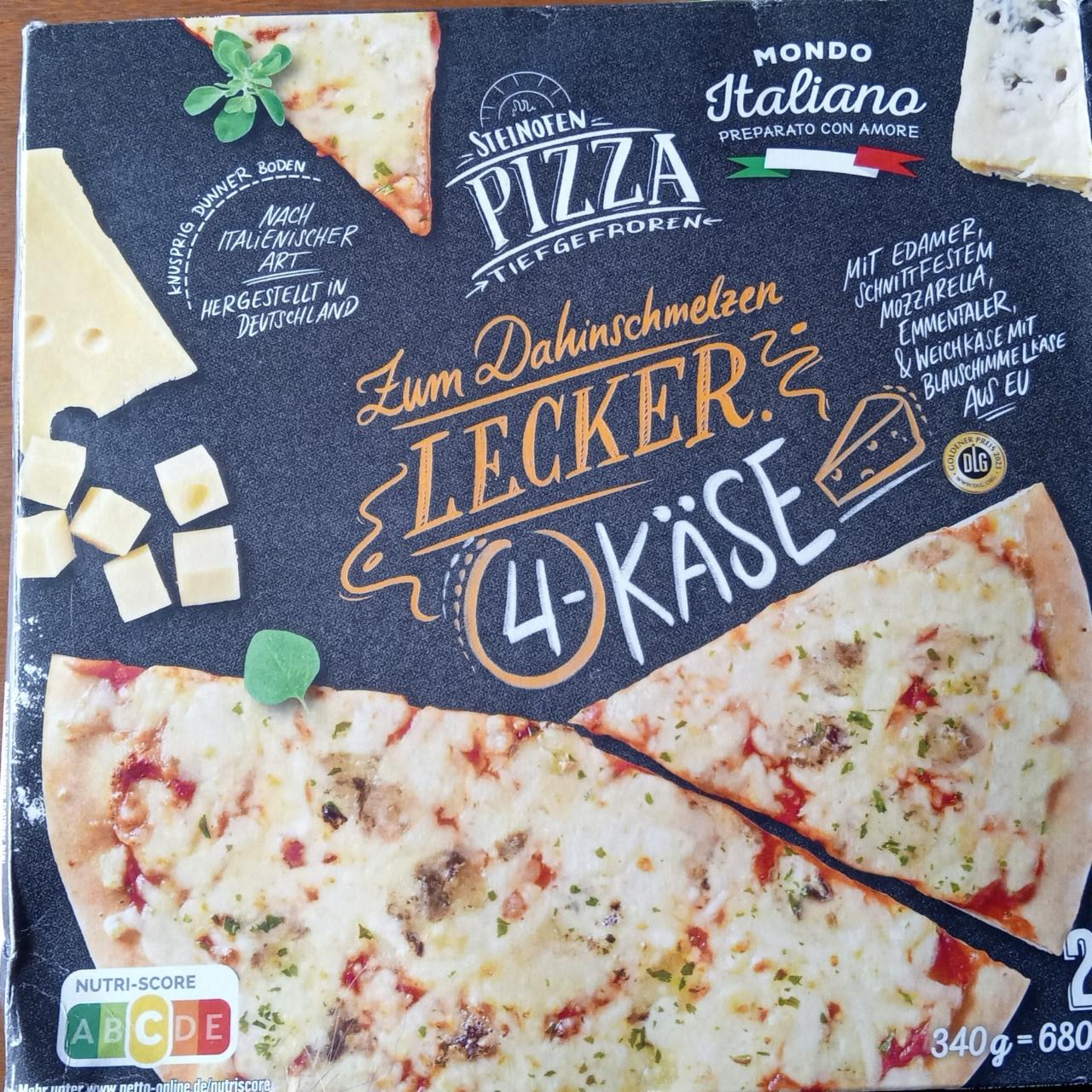 Fotografie - Steinhofen-pizza 4-Käse Mondo Italiano