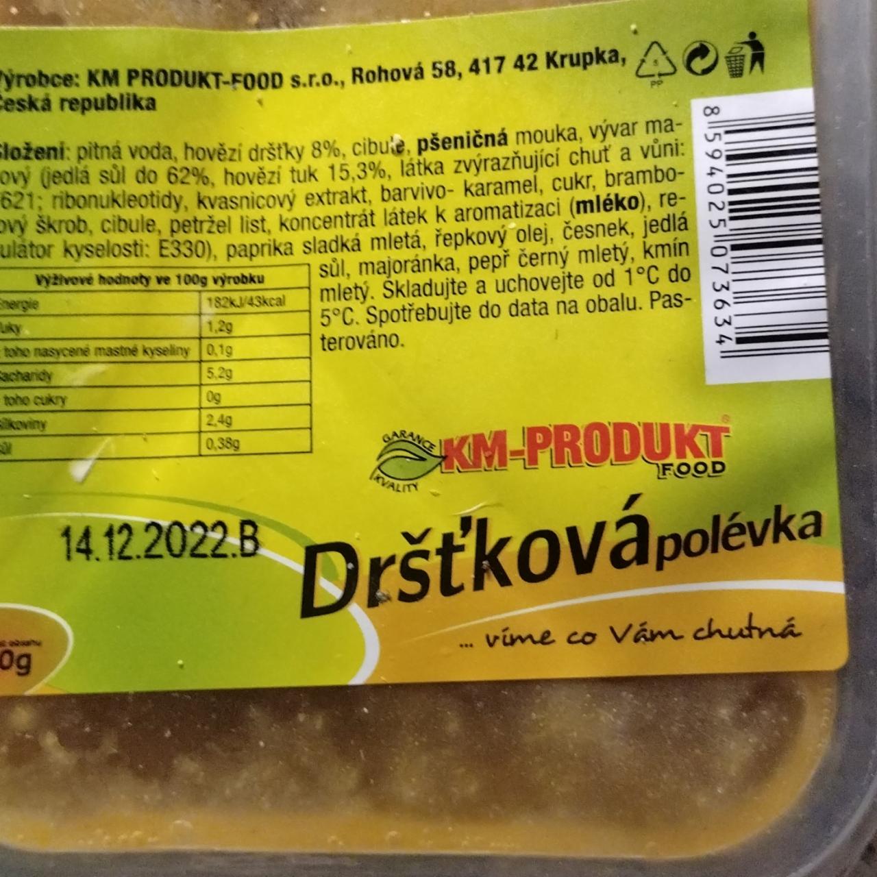 Fotografie - Dršťková polévka KM-PRODUKT