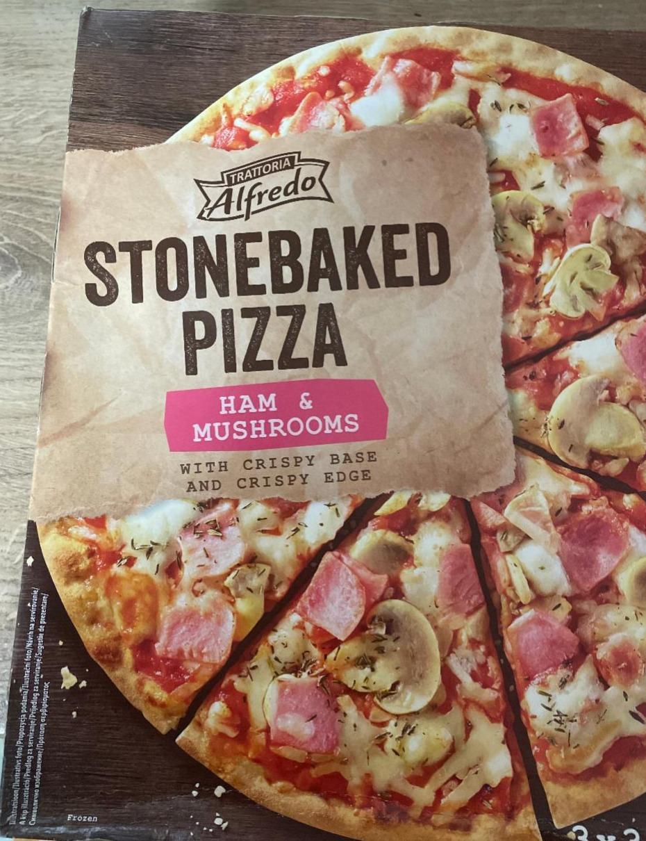 Fotografie - Stonebaked Pizza Ham & Mushrooms Trattoria Alfredo