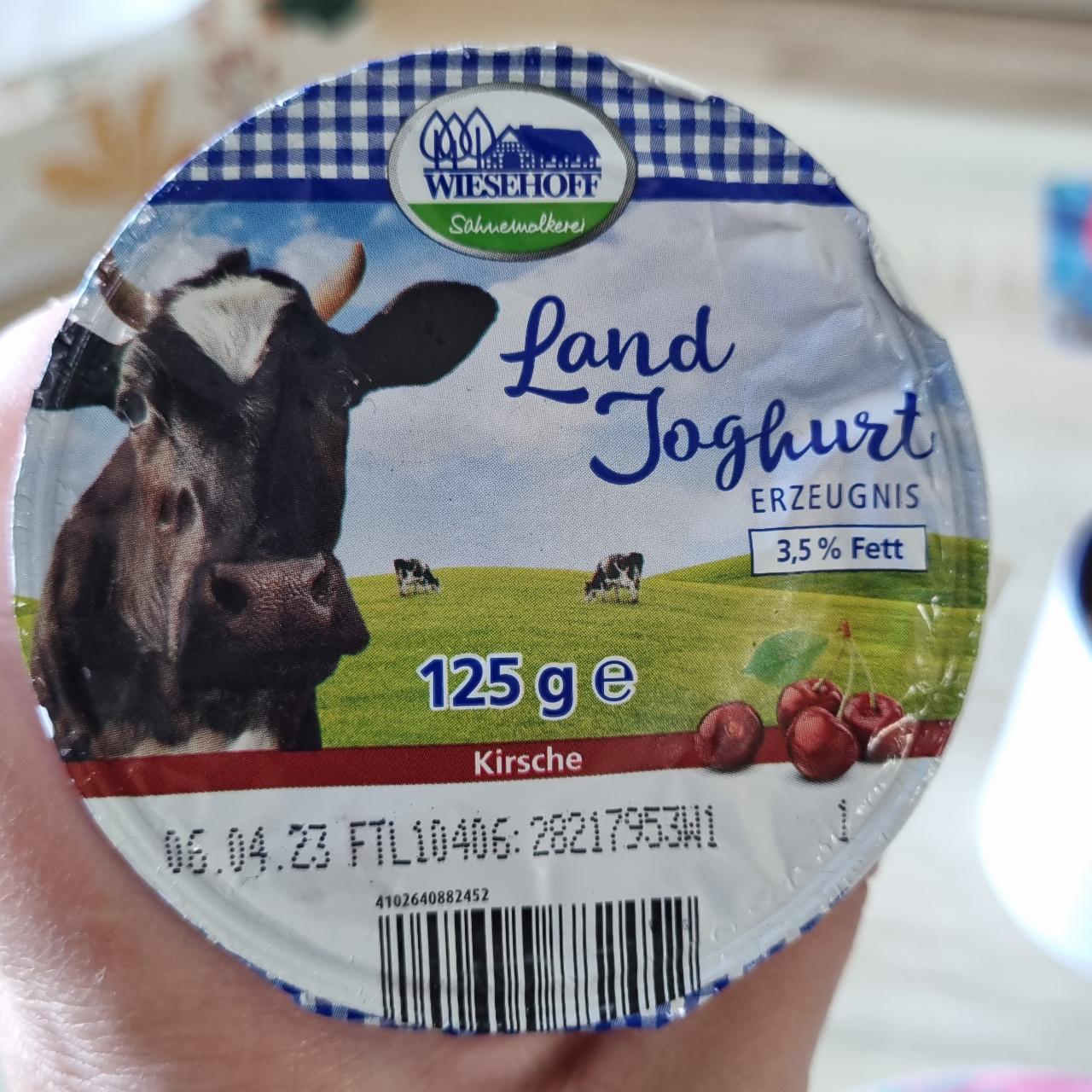 Fotografie - Land Joghurt 3,5% Fett Kirsche Wiesehoff