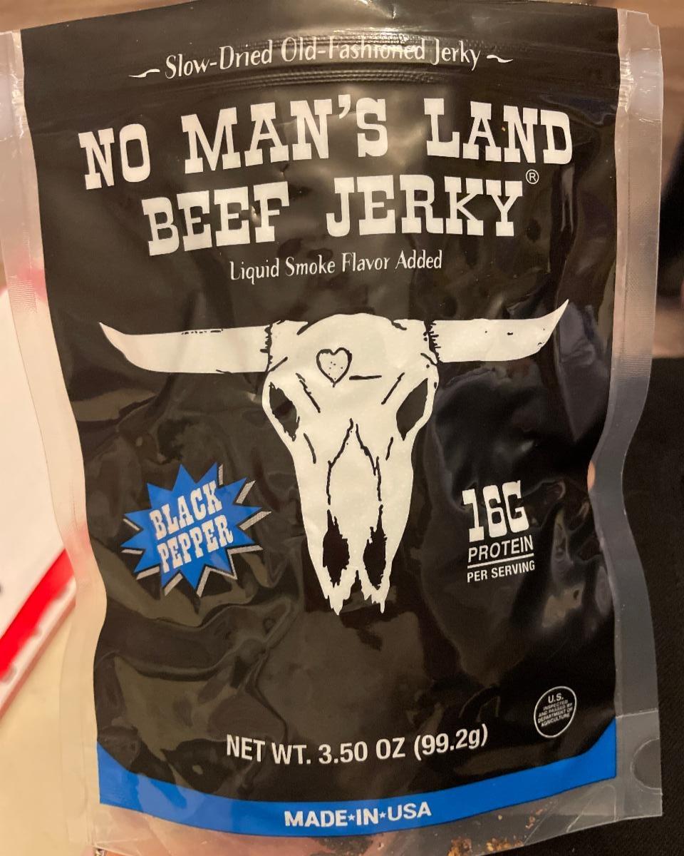 Fotografie - No Man’s Land Beef Jerky Black Pepper