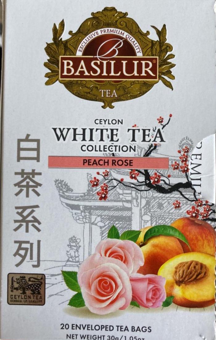 Fotografie - Ceylon white tea collection Peach rose Basilur tea