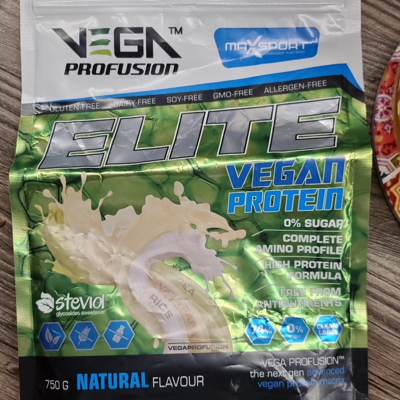 Fotografie - Elite vegan protein natural MaxSport