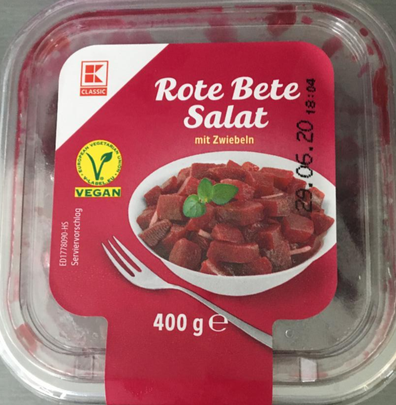Fotografie - Rote bete salat mit zwiebeln K-Classic