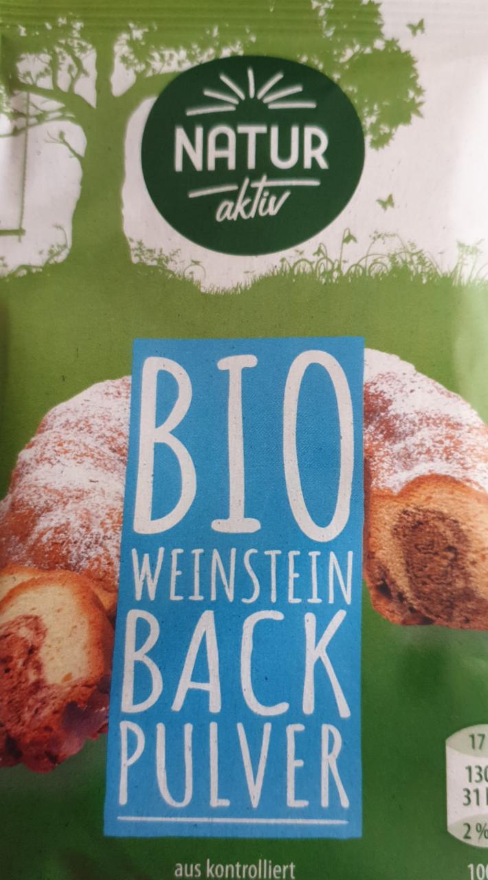 Fotografie - Bio Weinstein backpulver Prášek do pečiva s vinným kamenem Natur aktiv
