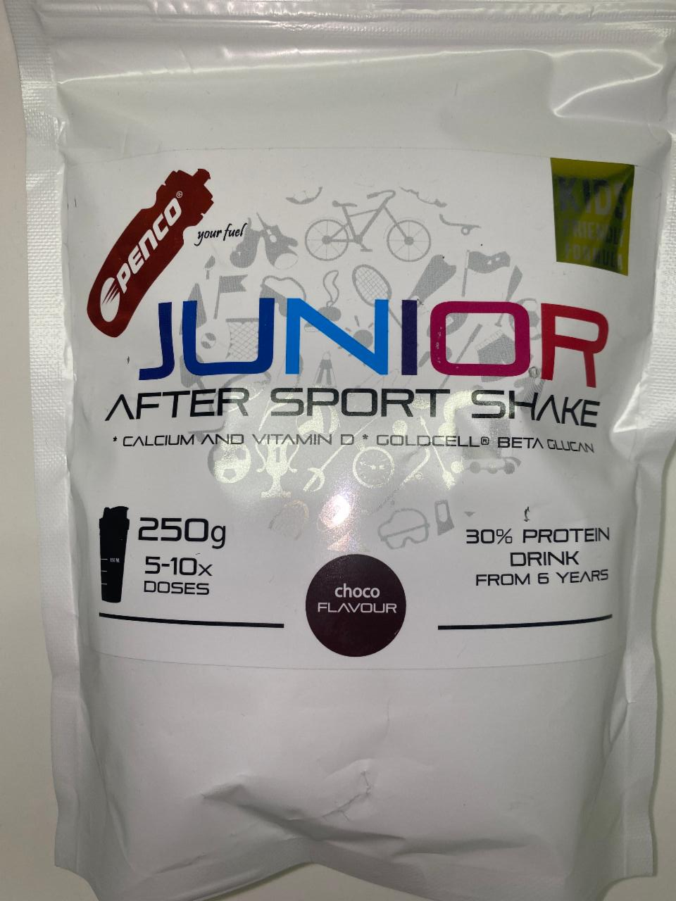 Fotografie - Junior After Sport Shake choco flavour Penco