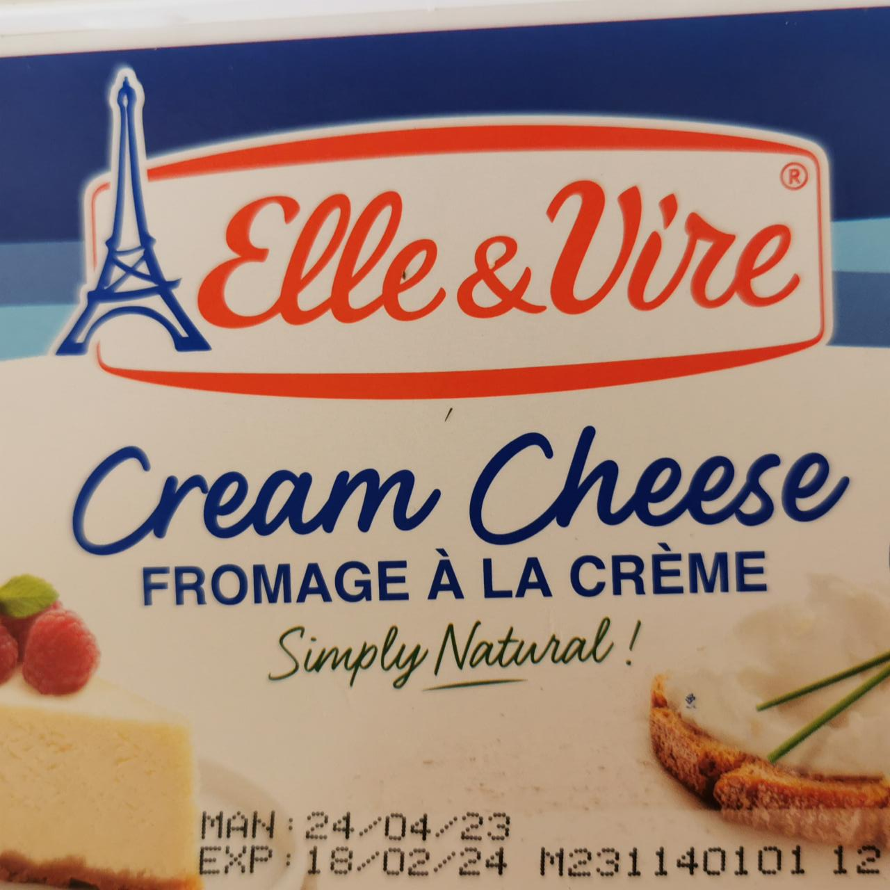 Fotografie - Cream cheese Fromage à la crème Elle&Vire