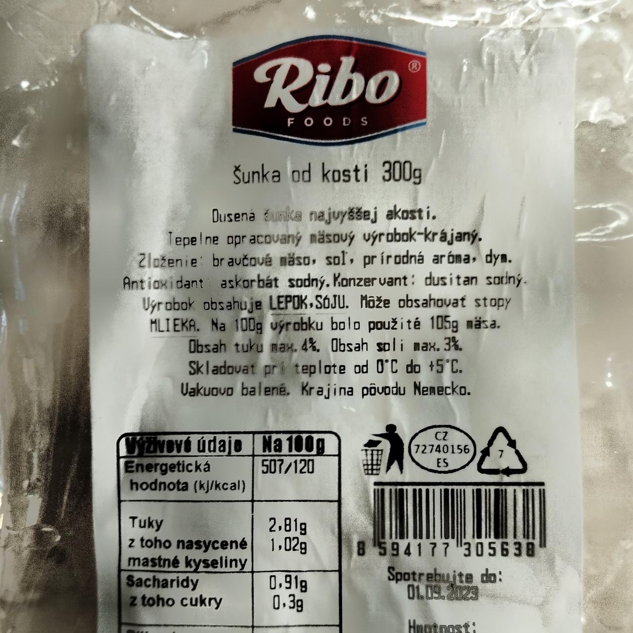 Fotografie - Šunka od kosti Ribo foods