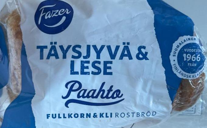 Fotografie - Paahto Täysjyvä & Lese Fazer