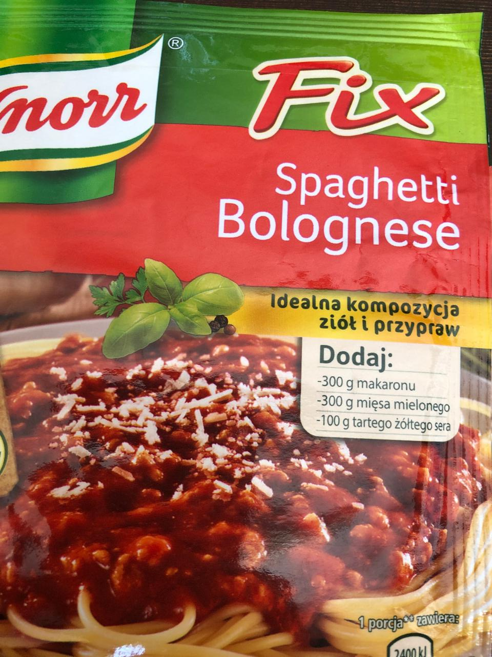 Fotografie - spageti bolonsky fix Knorr
