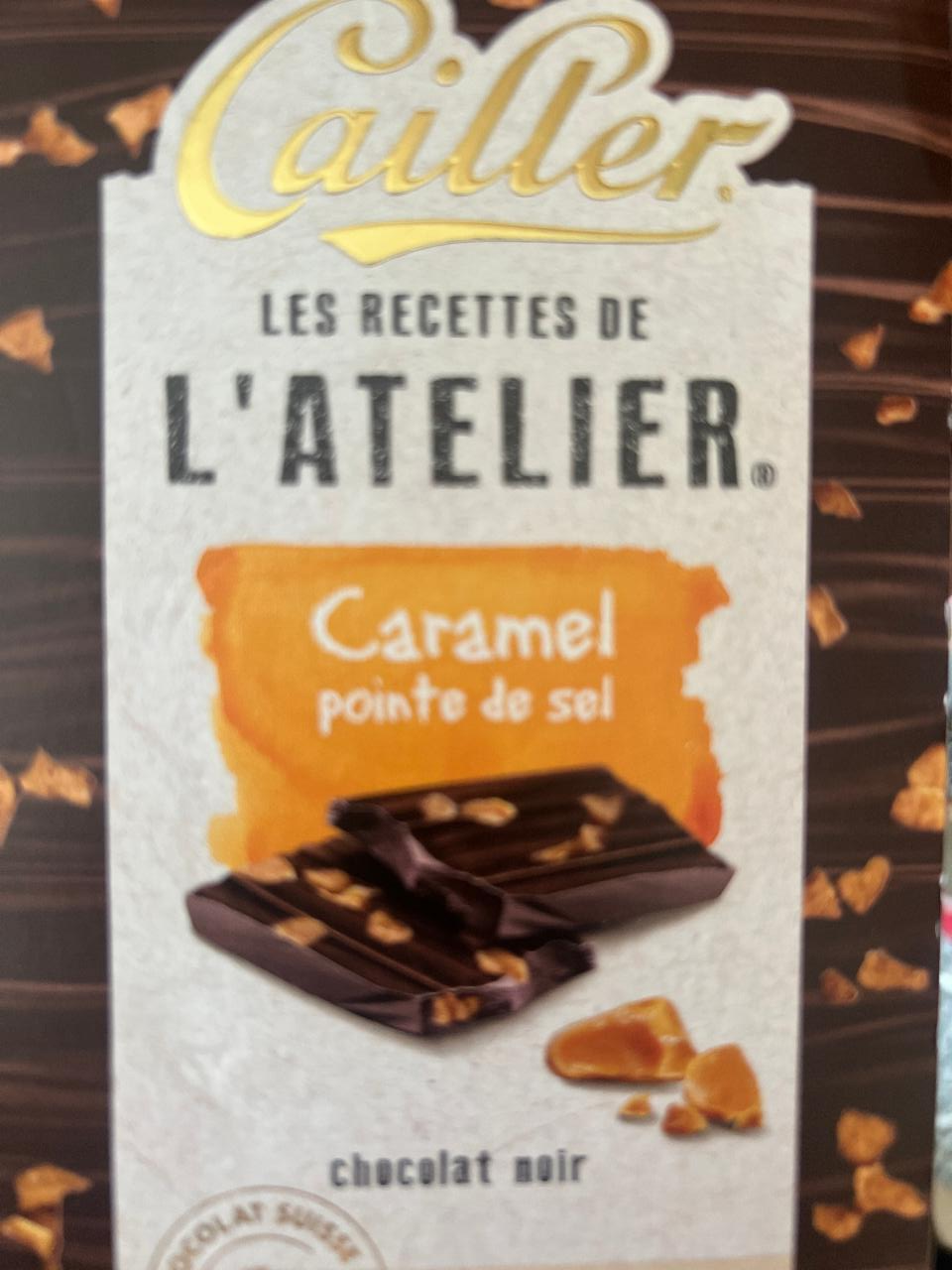 Fotografie - L'Atelier Chocolat Noir Caramel pointe de sel Cailler
