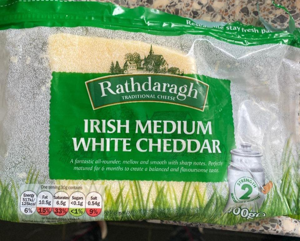 Fotografie - Irish Medium White Cheddar Rathdaragh