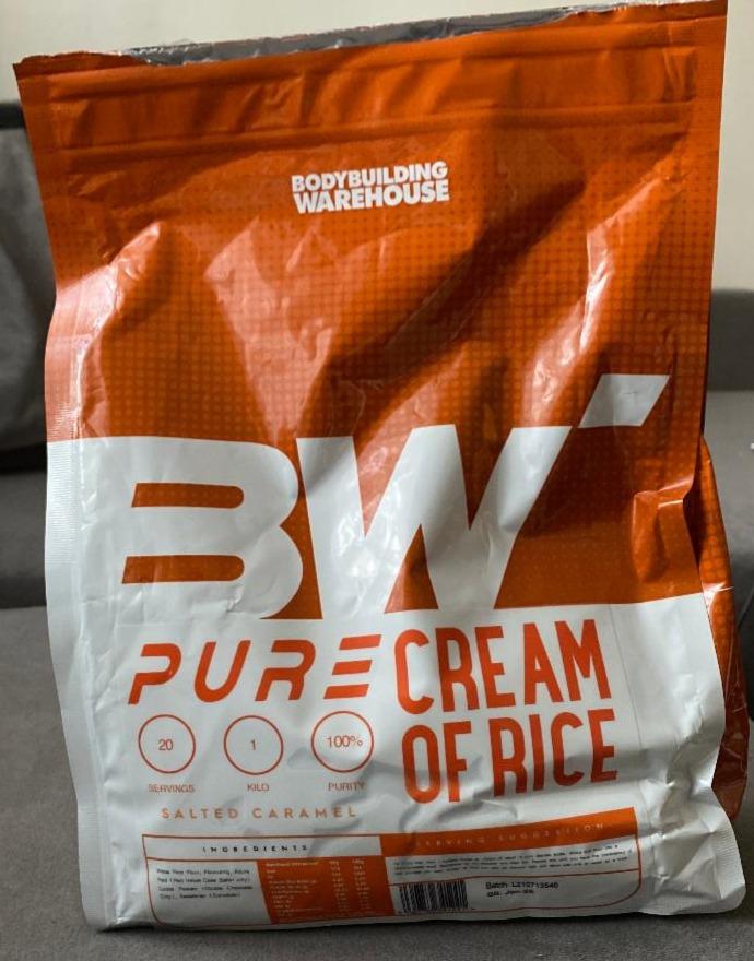 Fotografie - Pure cream of rice salted caramel Bodybuilding Warehouse
