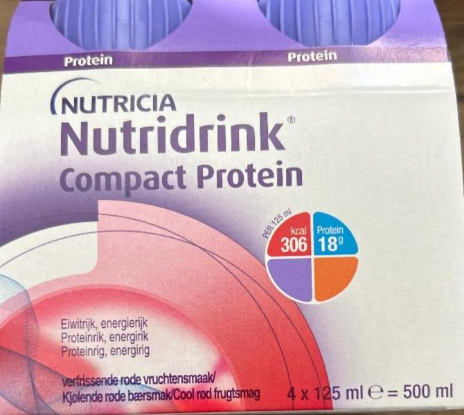 Fotografie - Nutridrink Compact Protein s příchutí chladivého červeného ovoce Nutricia