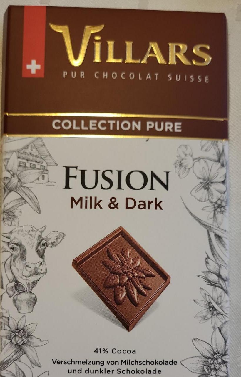 Fotografie - Čokoláda Fusion Milk & Dark Villars